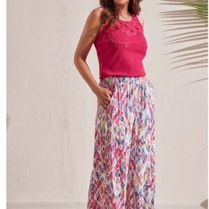 Tribal Women's Colorful Patterned Ankle Pants
